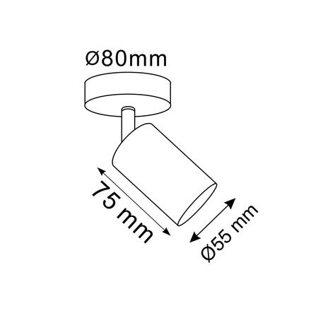 GU10 Gold GOLDI Sanico Goldlux Wand- und Deckenstrahler