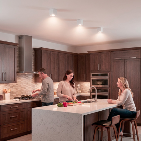 Halogen-Aufbauleuchte GU10, Aufbauspot 84mm beweglich Quadrat Tube Weiß AMAT-M LUMILED