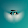 Reflektor-Deckenleuchte Aufbauleuchte Plafond 3x GU10 Schwarz Cleft Philips