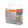 3x LED Lampen E14 B35 4W = 40W 470lm 2700K Wärme 300° Filament OSRAM