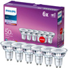 Set mit 6x LED-Halogenlampen GU10 PAR16 4,6W = 50W 390lm 4000K Neutral 36° PHILIPS