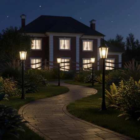 Gartenlampe Stehlaterne Außen 1xE27 Mast 96cm Graphit