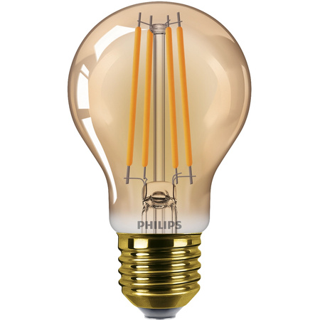 E27 A60 LED Lampen 7W = 40W 470lm 1800K Warm Filament Amber PHILIPS