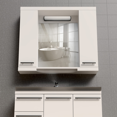 LED Badezimmer Wandleuchte 8W 1000lm 4000K Neutral Weiß Schwarz IP44 ALEX Sanico Goldlux