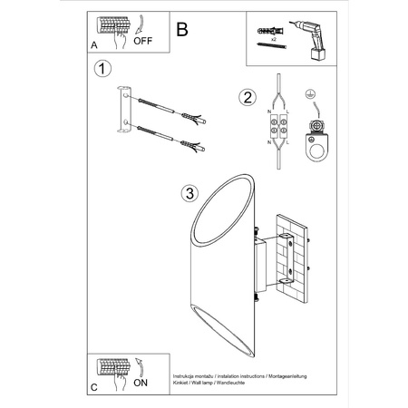 Wandleuchte PENNE 30 G9 Up-Down Minimalistisch Weiß SOLLUX