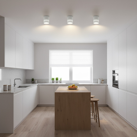 Aufputz HALOGEN Spot Tuba Beweglich ARISA GU10 LUMILED Rund Weiß 80mm