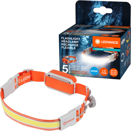 VALUE CLASS COB 3W 300lm 4000K USB-C LEDVANCE Wiederaufladbare LED Flexible Kopftaschenlampe