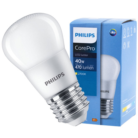 E27 LED Lampen 5W = 40W 470lm 2700K Warm BALL PHILIPS