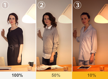 LED BALL FILAMENT E27 Glühbirne 4W = 40W 2700K Warm Dimmbar 3-STUFEN Kobi