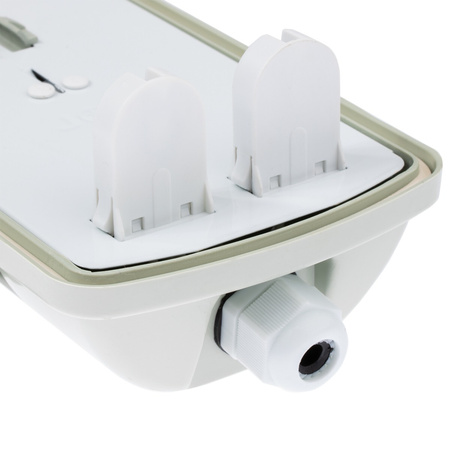 Hermetische Feuchtraumleuchte LED 2x T8, G13 Leuchte IP65 60cm+LED-Leuchtstofflampen 9W 6500K LUMILED