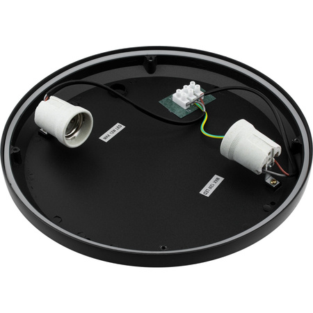 Wandleuchte Außen 2x E27, Garten-Wandleuchte rund LARIS LUMILED