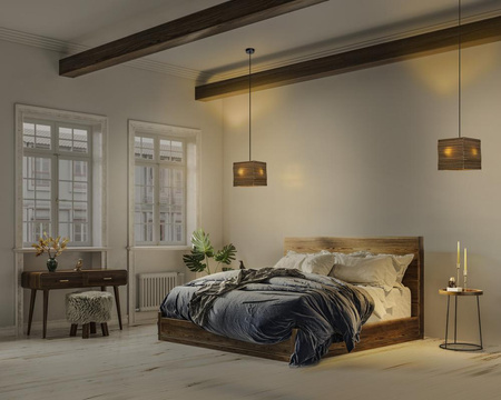 Dekorative Decke Pendelleuchte E27 Überhang Braun Karton Dekor Ledvance