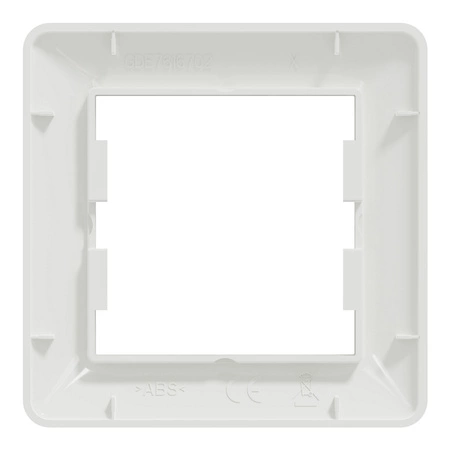 Einzelrahmen für Steckdosenschalter weiß SCHNEIDER ASFORA