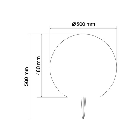 Solar-Gartenlampe LED-angetriebene dekorative Bodenkugelleuchte für draußen