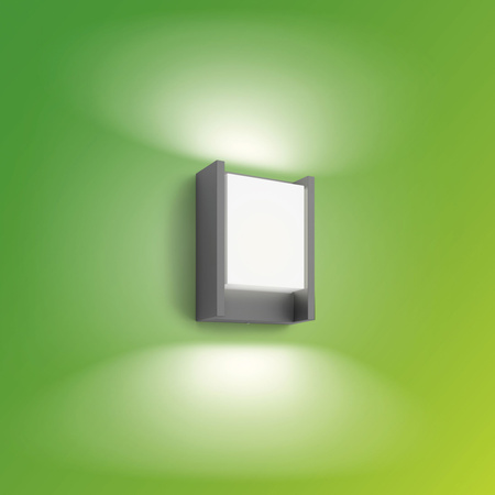 Garten LED Wandleuchte ARBOUR 3.8W 2700K Warm IP44 Anthrazit PHILIPS