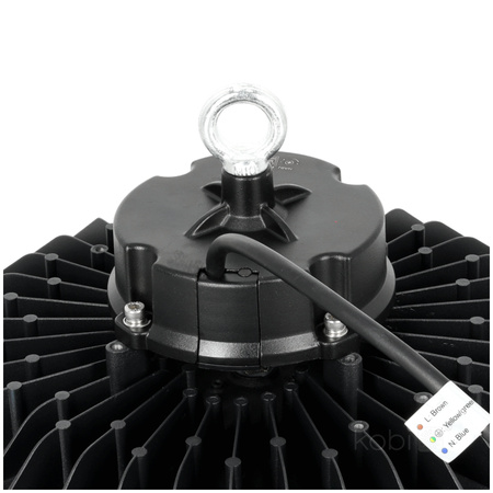 High Bay LED Industrieleuchte 200W 28000lm CCT Schwarz IP66 IK10 Rio Pro Kobi