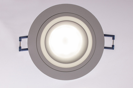 Glas-Einbaustrahler GU10, Einbauspot HALOGEN Runde Fest Weiß TRIBUS LUMILED