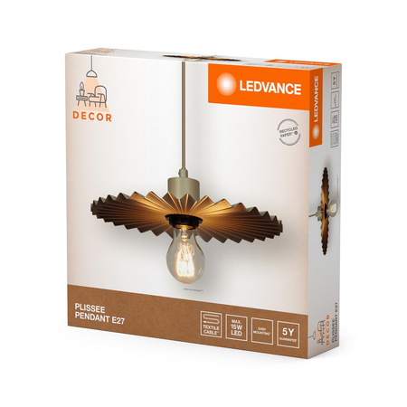 Dekorative E27 Hängende Deckenlampe Beige Dekor Ledvance