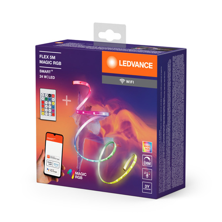 LED-Streifen 24W RGB ferngesteuert dimmbar 5m SMART+ WiFi Flex Ledvance