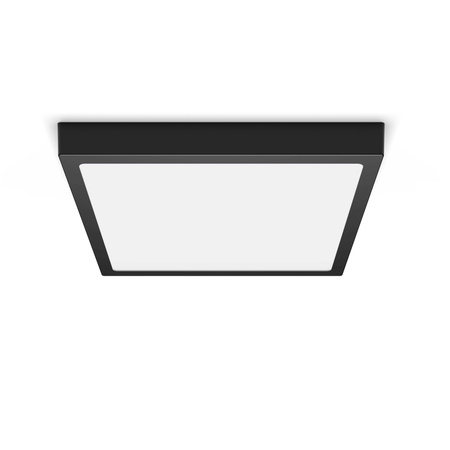 Plafond Panel LED Deckenanbauleuchte MAGNEOS 20W 2700K 28cm Schwarz Downlight Square PHILIPS