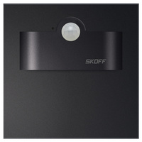 LED-Treppenleuchte 2,4W 4000K 230 V IP20 Mattschwarz TANGO SHORT mit Skoff-Bewegungssensor