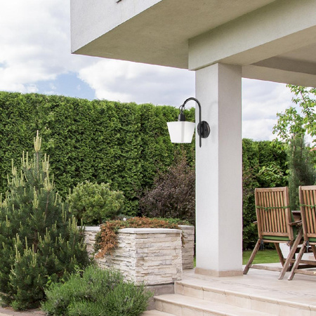 Wandleuchte Gartenwandleuchte für den Außenbereich unten GIZA E27 GOLDLUX (Polux)