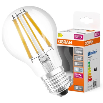 E27 A60 LED Lampen 12W = 100W 1521lm 4000K Neutral 320° Filament Dimmbar OSRAM SUPERSTAR