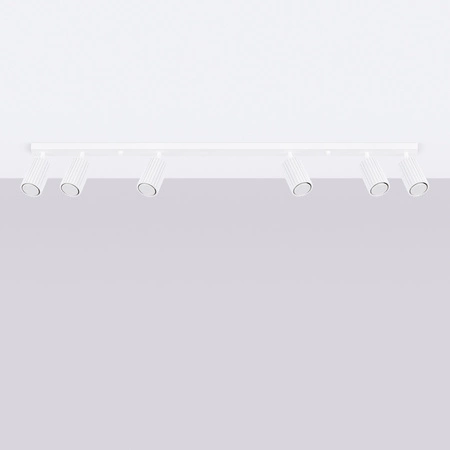 Tuba Spot Decke Reflektor Lampe 6x GU10 Weiß Carbon Deep Space SL.1547 Sollux