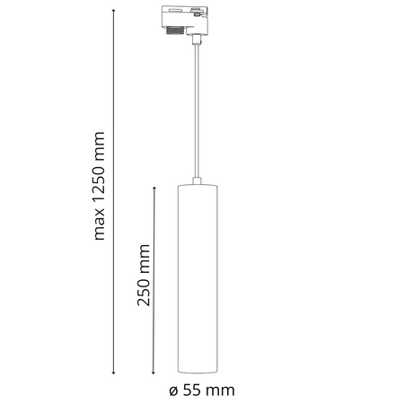 Stromschienen-Kit 1-Phasen-Schiene + 3x GU10 Reflektor Schwarz MARIBEL Sanico Goldlux