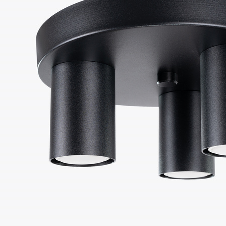 Tuba Spot Decke Plafond Lampe 3x GU10 Schwarz Lagos Ocean Grün SL.1466 Sollux