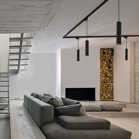 PROFILE EYE LED GU10 schwarze Schienenlampe für einphasige Schienen 9338 Nowodvorski