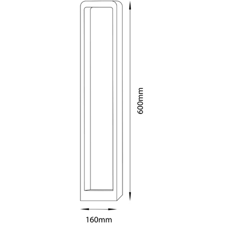 Gartenlampe Außenmast stehend LED 7W RIO 60cm
