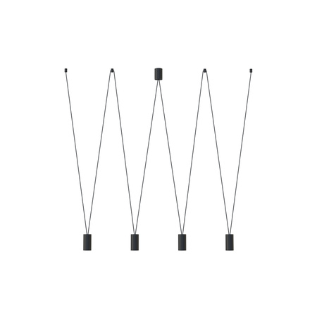 MORE EYE IV 7822 Nowodvorski Schwarz 4xGU10 Hängelampe Loft