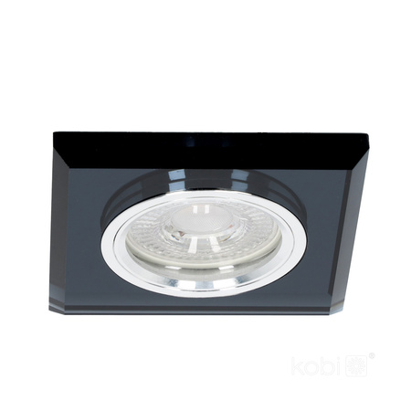 Flush Mount GU10 Halogen Einbaustrahler Mesh Schwarz Quadratisch Kobi