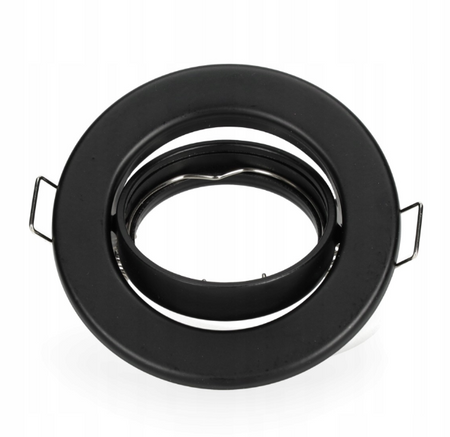 Flush-mounted GU10 Halogen Einbaustrahler Schwarz Rund Decoro Kobi