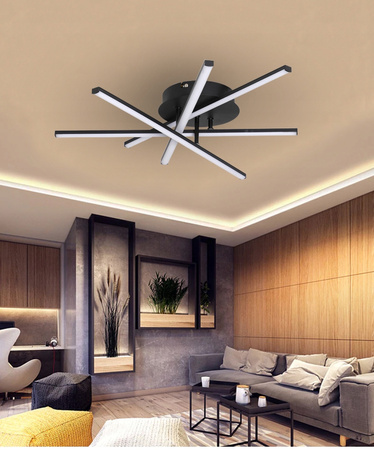 Geometrische Deckenleuchte PLAFON LED-Kronleuchter 35W 4000K schwarz