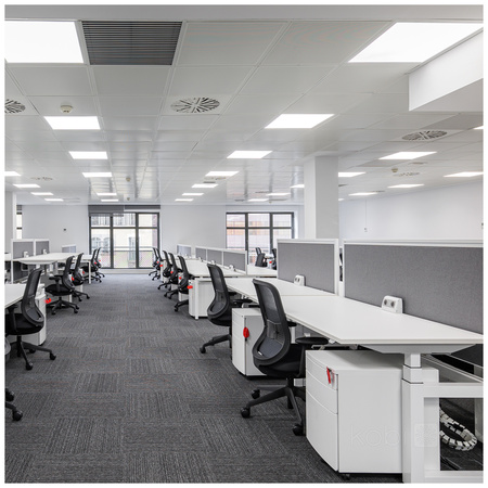 LED-Oberflächenpanel 40W 5200lm 90° CCT Coffer Weiß 60x60cm Capri Pro Kobi