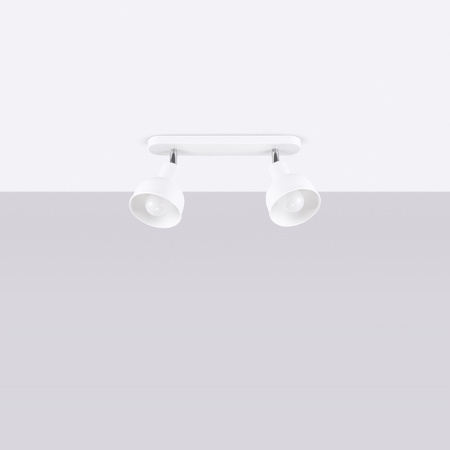 Deckenleuchte ELBA 2xE27 Reflektor Moving white Loft SOLLUX