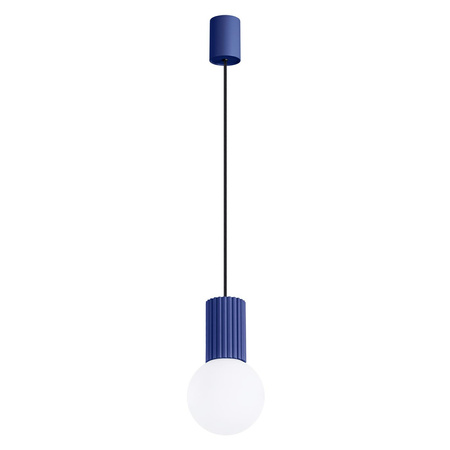 Hängelampe Überhang G9 Rund Marineblau Modern Matt Halo Sollux