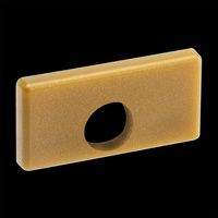 Endkappe für Aufputzprofil MINI Aufputz mit Loch Kunststoff, Gold LUMILED