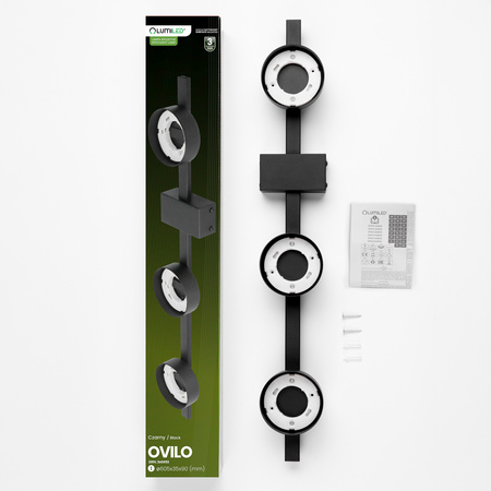 OVILO Deckenleuchte LED-Halogen-Leuchte 3x GX53 Spot Wandleuchte Reflektor LUMILED