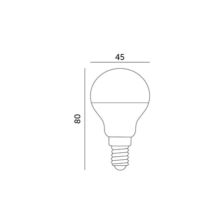 LED-Lampe E14 Ball 7W 600lm 3000K Warm 180° LED2B Kobi