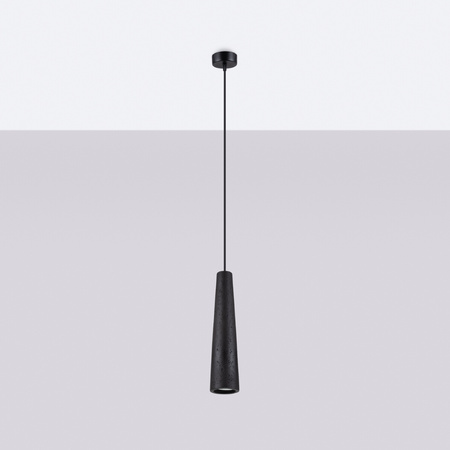 ELECTRA GU10 Schwarz Beton Loft Pendelleuchte SOLLUX