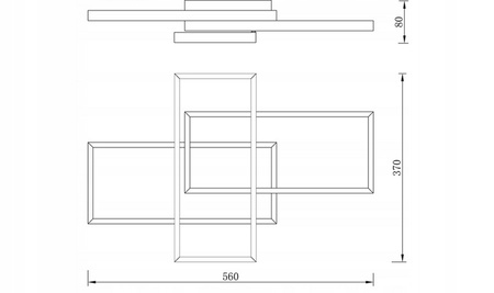 LED-Kronleuchter Deckenleuchte 72W CCT GALAXIS ORION Schwarz + Controller Fernbedienung