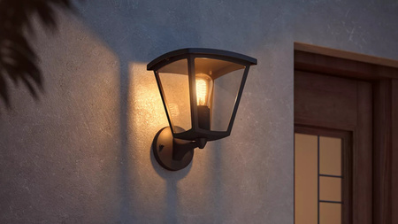 INARA E27 IP44 LED-Fassadenlaterne Gartenlampe Schwarz PHILIPS HUE