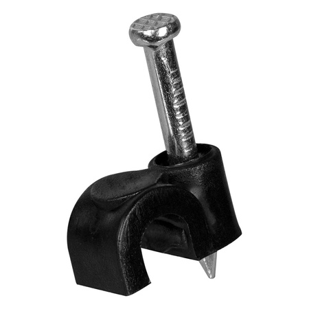 FLOP CLIP Kabelhalter 7mm Schwarz 100 Stück PAWBOL