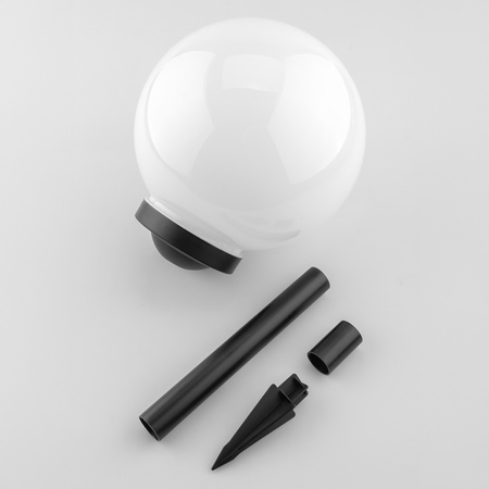 Solar-LED-Lampe, Solar Gartenleuchte IP44 6500K 25cm Kugelleuchte Weiße ATRIS LUMILED