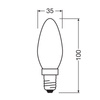 LED-Lampe B35 Kerze E14 2.2W = 25W 300lm 2700K Warm CRI90 300° Glühfaden Dimmbar SUPERSTAR PLUS CLASSIC Osram