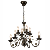 DONATO Decke Pendelleuchte 8xE14 Kronleuchter Schwarz Klassisch LM-8.29 Lamkur