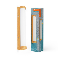 Badezimmerlampe LED Wandlampe über Spiegel Dimmbar 9W 900lm CCT Braun IP44 40cm Obris Ledvance